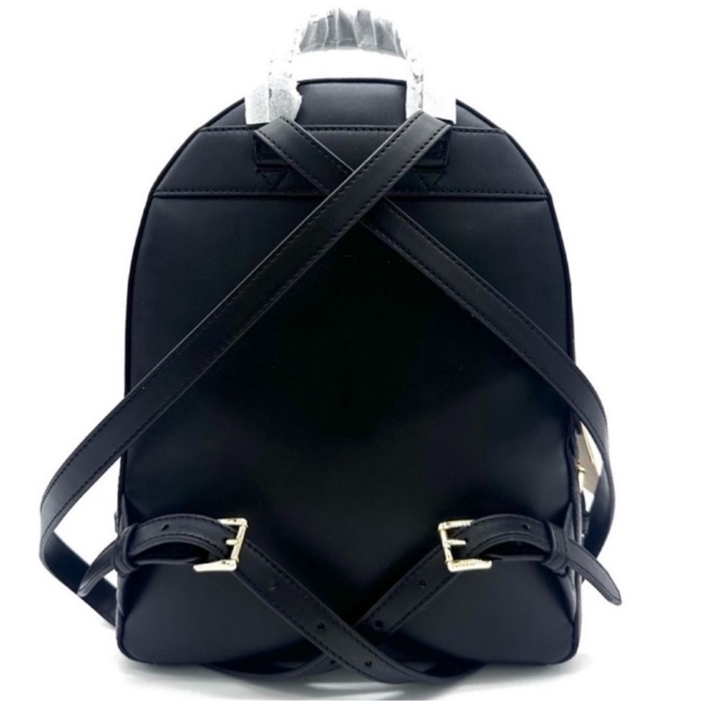 Michael Kors Medium Jaycee Backpack Black/Gold - Picture 4 of 11